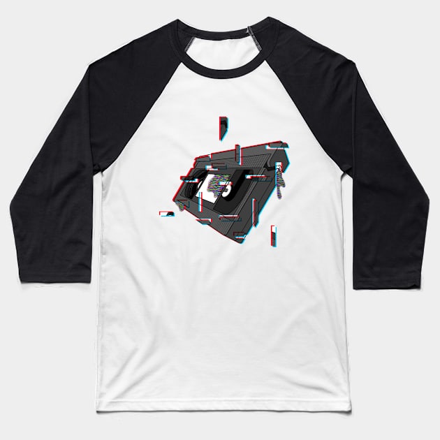 VHS Cassette Baseball T-Shirt by LeoSiD14